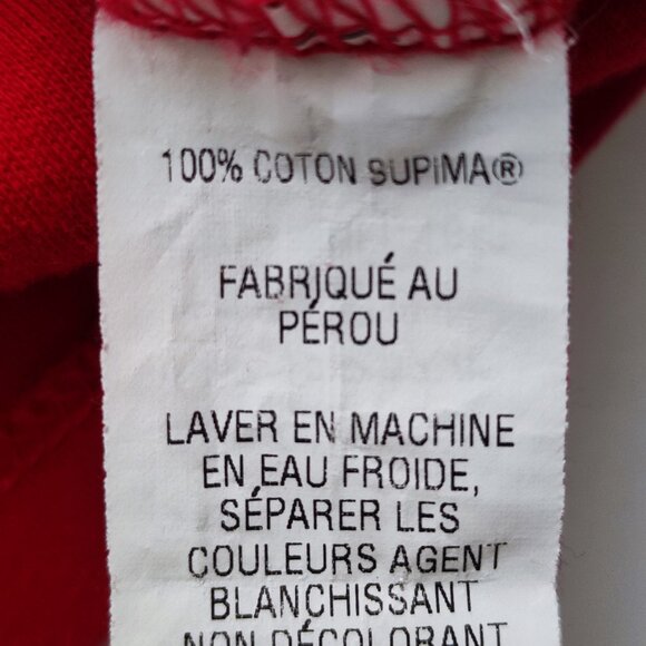 L.L.Bean long sleeve top women's size M red supima cotton - Picture 5 of 8